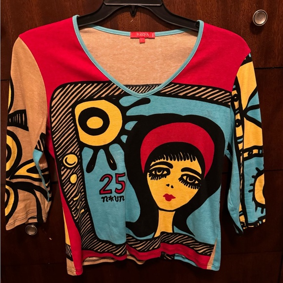 Rare Vintage Noun Paris Top - Picture 2 of 11